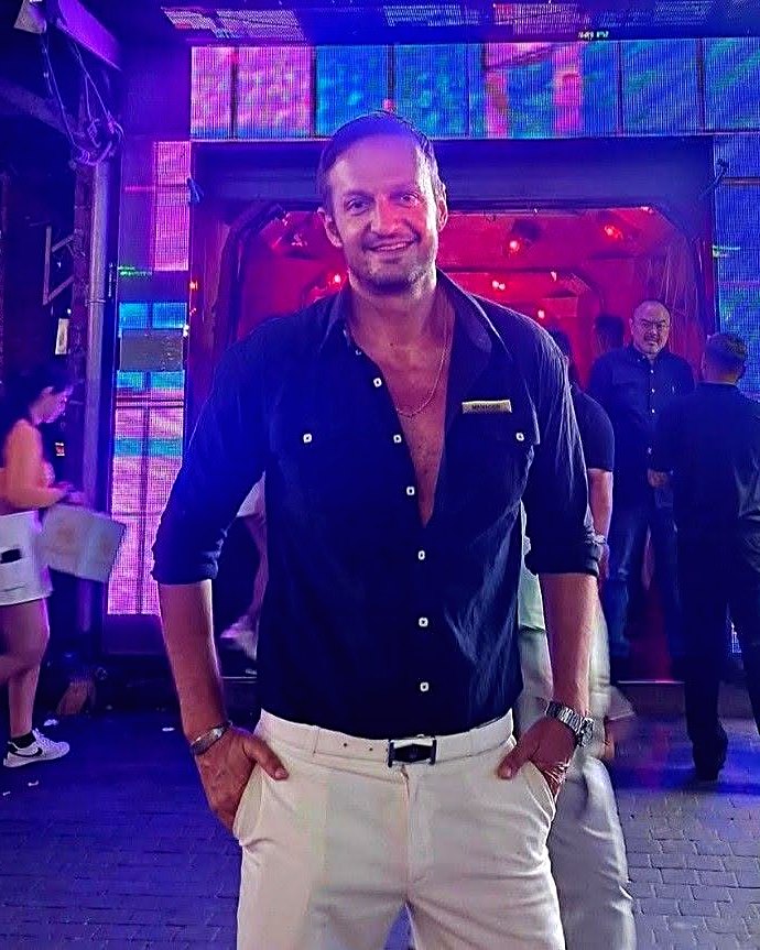 Yannis Pagiannidis on Walking Street, Pattaya